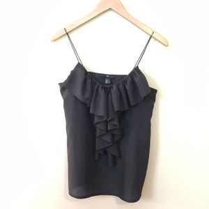 H&M black ruffle tank size 6
